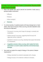 Portage Learning Pathophysiology Exam 1 Complete Review 2026 &vert; High-Yield Content &vert; NURS 231 &sol; BIOD 331 &vert; Cell Injury&comma; Inflammation&comma; Immunity & Fluid Balance