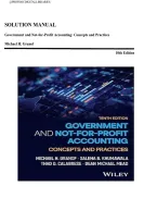 Solution Manual for Government and Not-for-Profit Accounting&colon; Concepts and Practices&comma; 10th Edition by Michael H&period; Granof &ndash; Complete Chapters 1&ndash;17 Answers