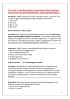 New York Private Investigator Regulations Verified Questions and Correct Answers with Rationales &vert;2026 Update&vert; Graded A&plus;