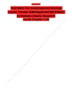 Test Bank for Contemporary Nursing&colon; Issues&comma; Trends & Management&comma; 9th Edition by Barbara Cherry & Susan &ndash; Nursing Study Guide