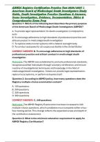 ABMDI Registry Certification Practice Test 2026&sol;2027 &vert; American Board of Medicolegal Death Investigators Study Guide&comma; Death Investigation Practice Questions & Answers&comma; Scene Investigation&comma; Evidence&comma; Documentation&comma; Ethics & Comprehensive Exam Prep