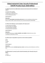 Global Industrial Cyber Security Professional &lpar;GICSP&rpar; Exam Prep 2026 &vert; Practice Tests & Answers