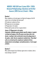 NSG530 &sol; NSG 530 Exam 1 &lpar;Latest 2024 &sol; 2025&rpar;&colon; Advanced Pathophysiology &vert; Questions and Verified Answers &vert; 100&percnt; Correct &vert; Grade A - Wilkes