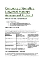 2026&sol;2027 S-Tier Genetics Test Bank&colon; Universal Mastery Assessment Protocol &vert; Elite Q&A&comma; Clinical Case Analyses & Concept Breakdowns