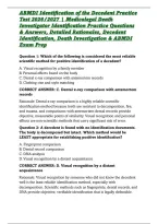 ABMDI Identification of the Decedent Practice Test 2026&sol;2027 &vert; Medicolegal Death Investigator Identification Practice Questions & Answers&comma; Detailed Rationales&comma; Decedent Identification&comma; Death Investigation & ABMDI Exam Prep