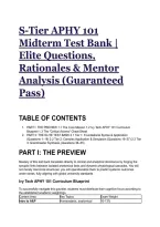 2026&sol;2027 S-Tier APHY 101 Midterm Test Bank &vert; Elite Questions&comma; Rationales & Mentor Analysis &lpar;Guaranteed Pass&rpar;