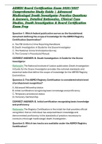 ABMDI Board Certification Exam 2026&sol;2027 Comprehensive Study Guide &vert; Advanced Medicolegal Death Investigator Practice Questions & Answers&comma; Detailed Rationales&comma; Clinical Case Studies&comma; Death Investigation & Board Certification Exam Prep