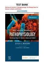 Test Bank for McCance & Huether's Pathophysiology&colon; The Biologic Basis for Disease in Adults and Children&comma; 9th Edition by Julia Rogers &vert; Complete Questions & Answers