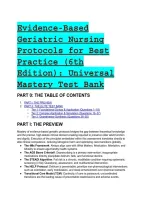 2026&sol;2027 Evidence-Based Geriatric Nursing Protocols for Best Practice Ultimate S-Tier Test Bank &vert; Q&A with Rationales