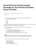 Test Bank for Advanced Practice Nursing&colon; Essential Knowledge for the Profession 5th Edition by Susan M&period;