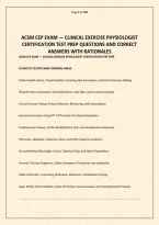 Acsm Cep Exam &mdash; Clinical Exercise Physiologist Certification Test Prep Questions And Correct Answers With Rationales&period;pdf&NewLine;&NewLine;