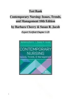 Test Bank for Contemporary Nursing&colon; Issues&comma; Trends&comma; and Management 10th Edition by Barbara Cherry & Susan