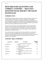 Hesi Med-Surg Questions And &NewLine;Correct Answers &mdash; Practice &NewLine;Question Bank 2026&sol;2027 &vert; Detailed &NewLine;Rationales &NewLine;