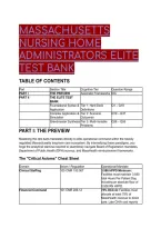 2026&sol;2027 Massachusetts NHA Exam Elite Test Bank &vert; CMR & DPH Survey Prep &lpar;Q&A with Rationales&rpar;