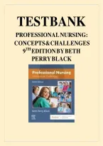 Test Bank for Professional Nursing&colon; Concepts & Challenges 9th Edition By&colon; Beth Black&NewLine;