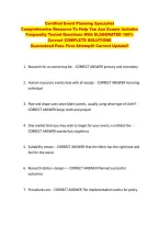 Certified Event Planning Specialist  &NewLine;Comprehensive Resource To Help You Ace Exams Includes &NewLine;Frequently Tested Questions With ELABORATED 100&percnt; &NewLine;Correct COMPLETE SOLUTIONS  &NewLine;Guaranteed Pass First Attempt&excl;&excl; Current Update&excl;&excl; 