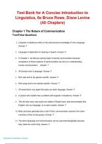 Test Bank for A Concise Introduction to Linguistics 6th Edition by Bruce Rowe & Diane Levine &ndash; All Chapters
