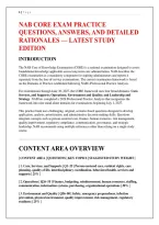 Nab Core Exam Practice &NewLine;Questions&comma; Answers&comma; And Detailed &NewLine;Rationales &mdash; Latest Study &NewLine;Edition &NewLine;