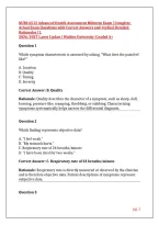 NURS 6512 Advanced Health Assessment Midterm Exam &vert; Complete Actual Exam Questions with Correct Answers and Verified Detailed Rationales &vert; L&NewLine;2026&sol;2027 Latest Update &vert; Walden University &vert;Graded A&plus;