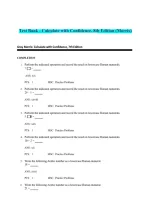 Test Bank for Calculate with Confidence 7th & 8th Edition by Morris &ndash; Dosage Calculation