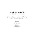 Solutions Manual for Fundamentals of Corporate Finance 13th Edition by Ross & Westerfield