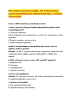 MRO Complete Exam Prep 2026&sol;2027 &vert; 500&plus; Practice Questions&comma; &NewLine;Answers & Detailed Rationales &vert; Medical Review Officer Certification &NewLine;& Recertification 