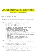 Test Bank - Pharmacotherapeutics for Advanced Practice Nurse Prescribers&comma; 6th Edition &lpar;Woo&rpar;&comma; Chapter 1-57 &vert; All Chapters&vert; 2026 Updated&NewLine;