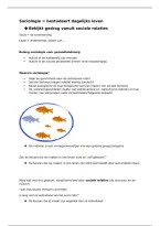 Collegeaantekeningen Sociologie &vert; Wetenschappen 1 &vert; Psychologie Arteveldehogeschool &vert; 2026&sol;27