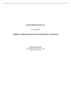 Solution Manual for Orbital Mechanics for Engineering Students by Curtis