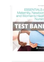 Test Bank for Essentials of Maternity&comma; Newborn&comma; and Women&rsquo;s Health 5th Edition By Susan Ricci&period; ISBN 9781975112646&comma; 1975112644 Chapter 1-24 Complete Guide A&plus;&NewLine;