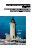 Solution Manual for Managerial Accounting 18th Edition by Ray Garrison&comma; Eric Noreen & Peter Brewer