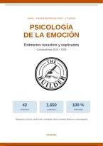 Pack completo de ex&aacute;menes resueltos y explicados de Psicolog&iacute;a de la Emoci&oacute;n del Grado en Psicolog&iacute;a de la UNED&period;