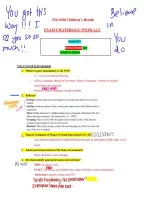 Childrens Health NSG3600 Exam 1 Study Guide 2026 update