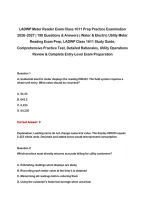 LADWP Meter Reader Exam Class 1611 Prep Practice Examination&NewLine;2026&ndash;2027 &vert; 190 Questions & Answers &vert; Water & Electric Utility Meter&NewLine;Reading Exam Prep&comma; LADWP Class 1611 Study Guide&comma;&NewLine;Comprehensive Practice Test&comma; Detailed Rationales&comma; Utility Operations&NewLine;Rev