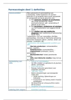 Farmacologie definities deel 1 &vert; KU Leuven &vert; 2026&sol;27