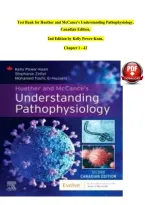Test Bank for Huether and McCance's Understanding Pathophysiology&comma; Canadian Edition&comma; &NewLine;2nd Edition by Kelly Power-Kean&comma; &NewLine;Chapter 1 - 42 &NewLine;