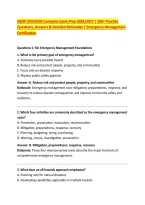 IAEM CEM&sol;AEM Complete Exam Prep 2026&sol;2027 &vert; 500&plus; Practice &NewLine;Questions&comma; Answers & Detailed Rationales &vert; Emergency Management &NewLine;Certification 