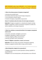 IAEM CEM&sol;AEM Practice Exam 2026&sol;2027 &vert; 271&plus; Practice Questions&comma; &NewLine;Answers & Detailed Explanations &vert; Emergency Manager Certification