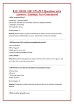 LSU GEOL 1001 EXAM 2 Questions with Answers &vert; Updated&vert; Pass Guaranteed