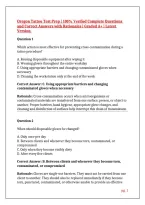 Oregon Tattoo Test Prep &vert; 100&percnt; Verified Complete Questions and Correct Answers with Rationales &vert; Graded A&plus; &vert; Latest Version 