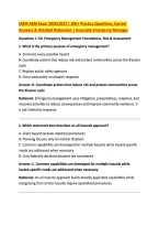 IAEM AEM Exam 2026&sol;2027 &vert; 200&plus; Practice Questions&comma; Correct &NewLine;Answers & Detailed Rationales &vert; Associate Emergency Manager 