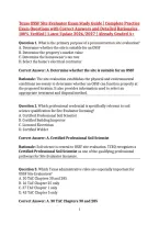 Texas OSSF Site Evaluator Exam Study Guide &vert; Complete Practice Exam Questions with Correct Answers and Detailed Rationales  100&percnt; Verified &vert; Latest Update 2026&sol;2027 &vert; Already Graded A&plus;