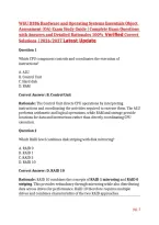 WGU D386 Hardware and Operating Systems Essentials Object Assessment &lpar;OA&rpar; Exam Study Guide &vert; Complete Exam Questions with Answers and Detailed Rationales 100&percnt; Verified Correct Solutions &vert; 2026&sol;2027 Latest Update