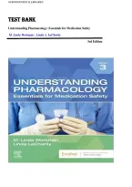 Test Bank for Understanding Pharmacology 3rd Edition by Workman & LaCharity &ndash; Complete Exam Questions & Answers with Rationales&comma; All Chapters