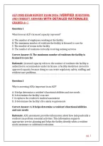 Alf Core Exam Newest Exam 2026 &vert; Verified Questions And Correct Answers With Detailed Rationales&vert; Graded A&plus; &vert; 