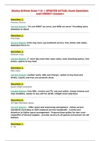 Alaska Airlines Exam 1 Questions and Answers&NewLine;with Verified Solutions &vert; Latest Update 2026