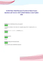 ALEKS Basic Math Placement Test Review