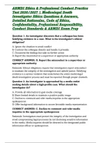ABMDI Ethics & Professional Conduct Practice Test 2026&sol;2027 &vert; Medicolegal Death Investigator Ethics Questions & Answers&comma; Detailed Rationales&comma; Code of Ethics&comma; Confidentiality&comma; Professional Responsibility&comma; Conduct Standards & ABMDI Exam Prep