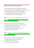 Barkley Pmhnp Exam Latest 2026 Actual Exam With Complete Questions And Correct Detailed Answers&NewLine;