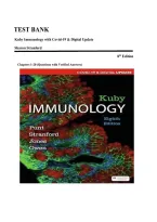 Test Bank for Kuby Immunology 8th Edition COVID-19 Digital Update by Jenni Punt&comma; Sharon Stranford&comma; Patricia Jones&comma; and Judith Owen &ndash; Chapters 1-20 Questions with Verified Answers